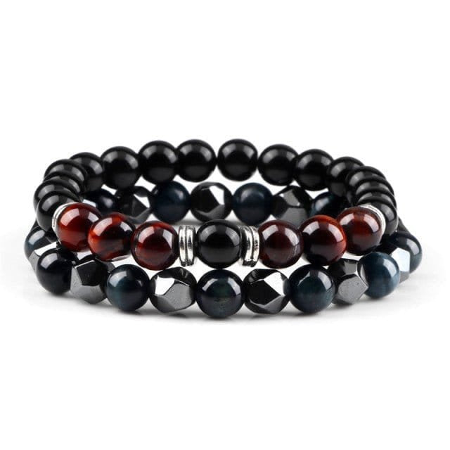Bull's Eye Match Couple Bracelets