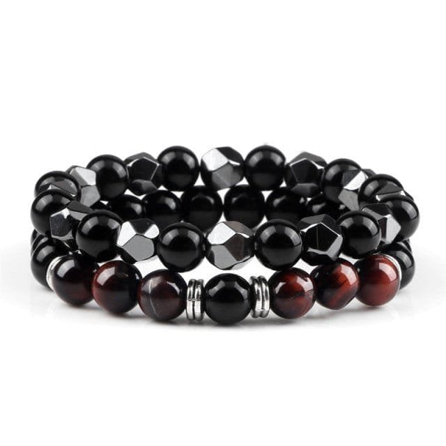 Bull's Eye Match Couple Bracelets
