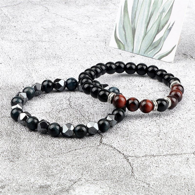 Bull's Eye Match Couple Bracelets