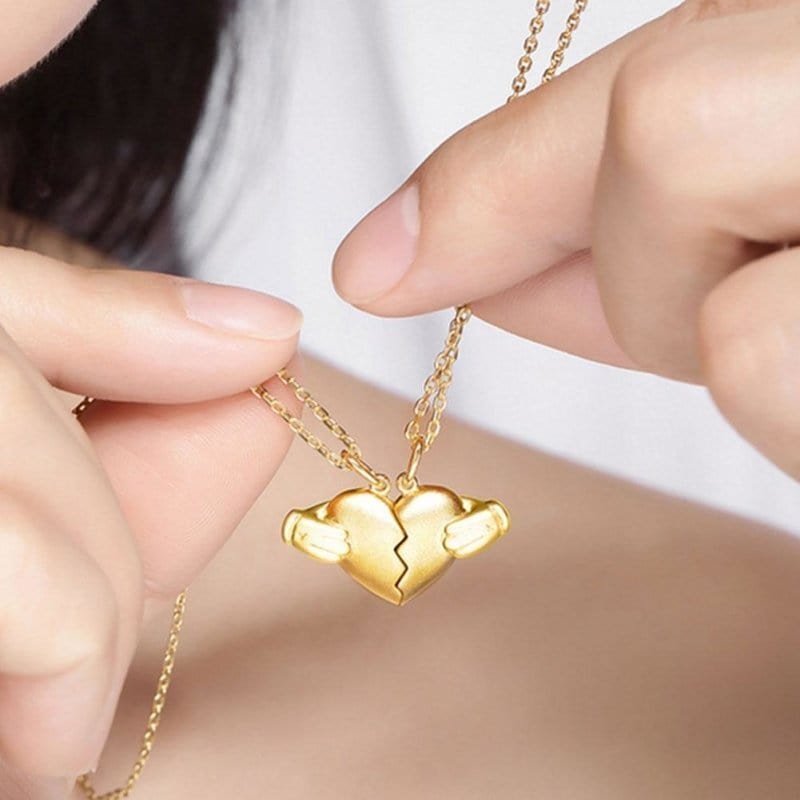 Heart Magnetic Necklace for Couples