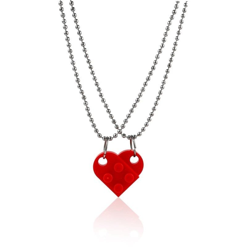 Lego Couple Necklace