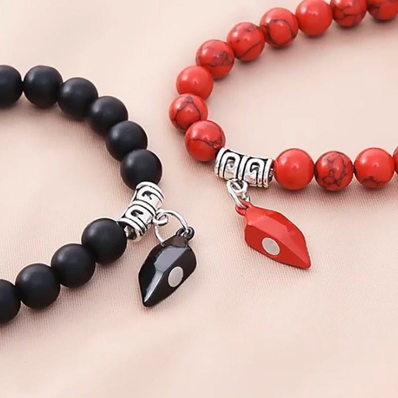 Magnetic Couple Beaded Bracelets