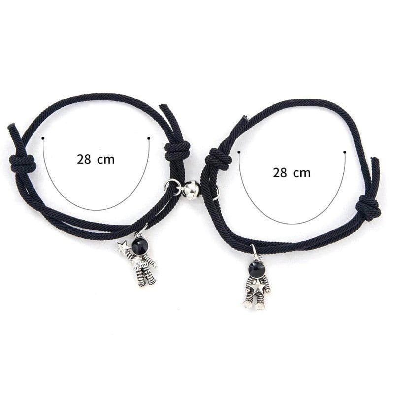 Magnetic Couple Cord Bracelets