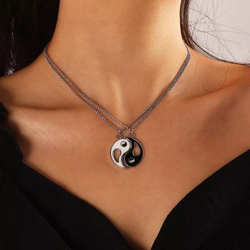Magnetic Yin Yang Necklaces for Couples