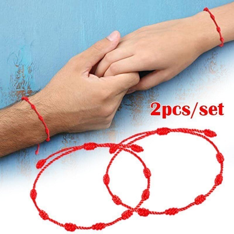 Match Couple Red Bracelets
