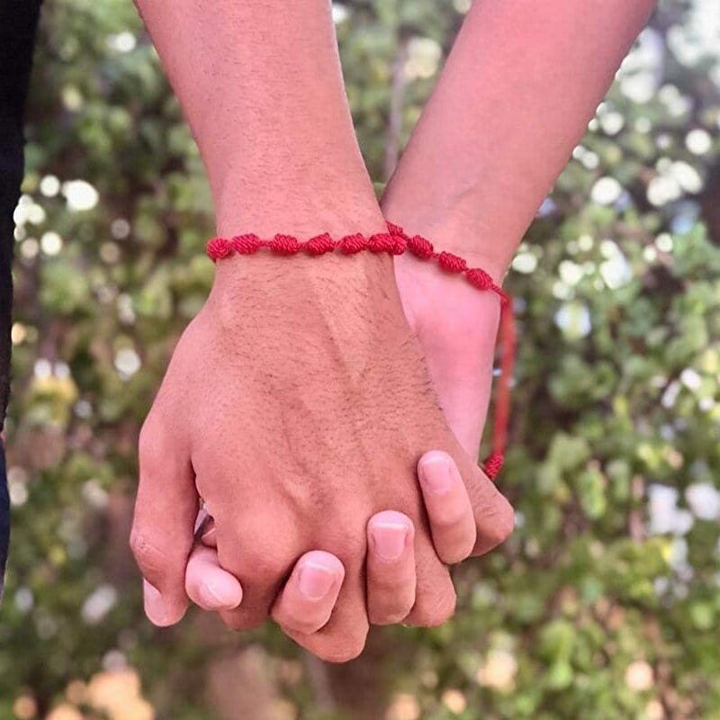 Match Couple Red Bracelets