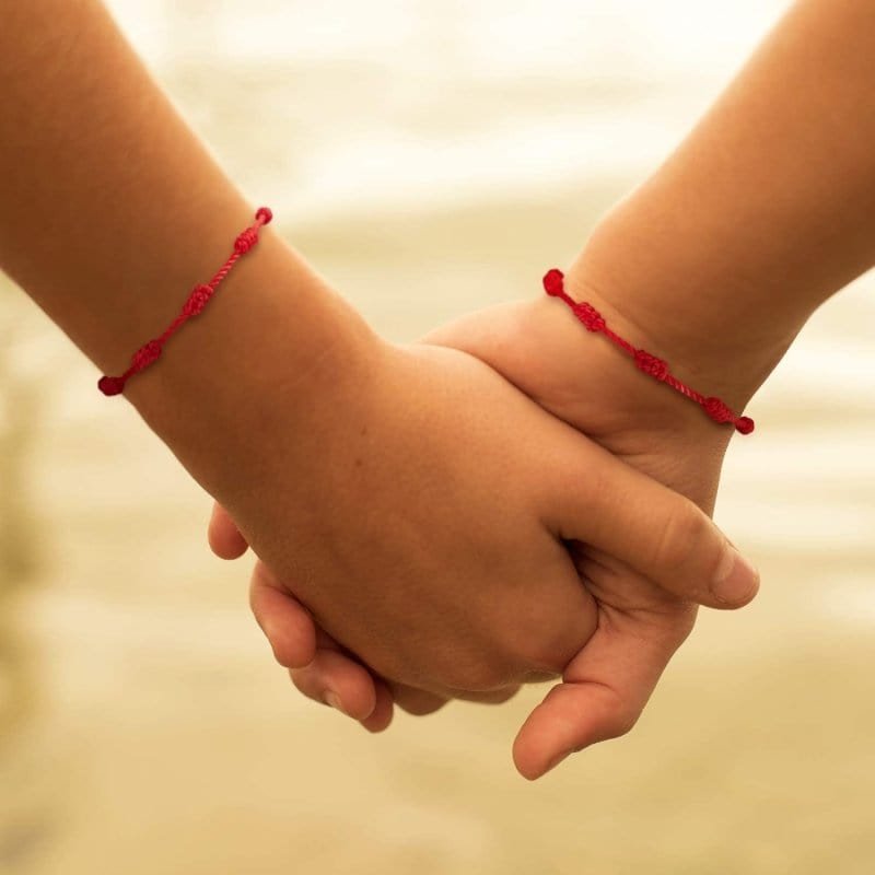 Match Couple Red Bracelets