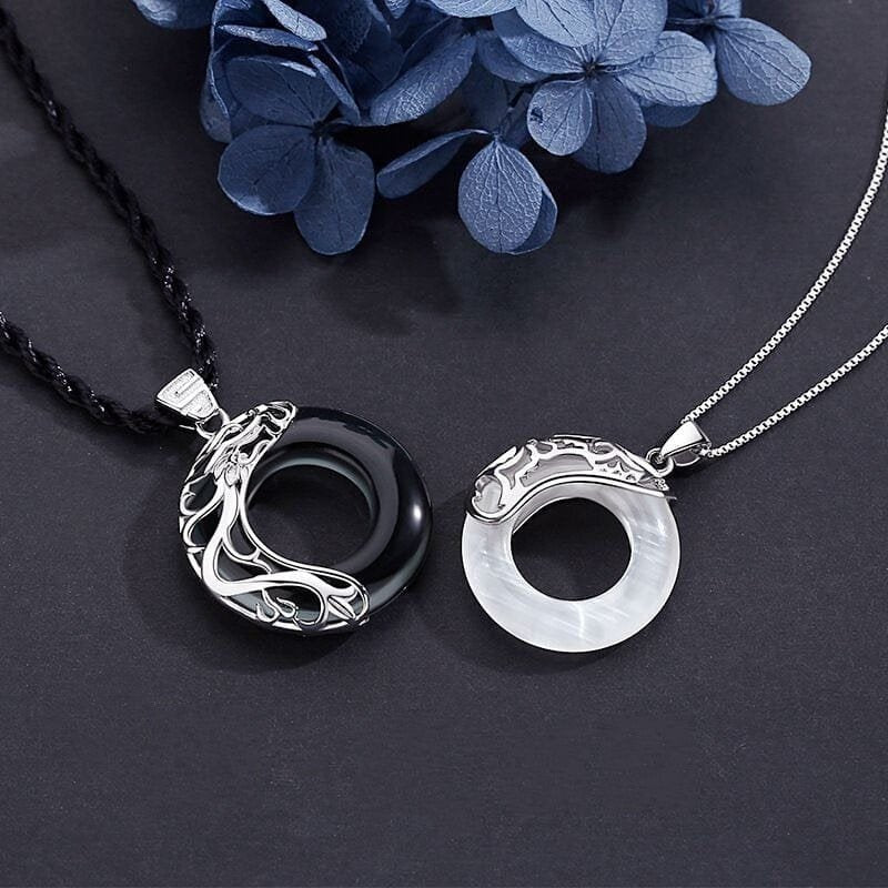 Matching Chinese Couples Necklaces