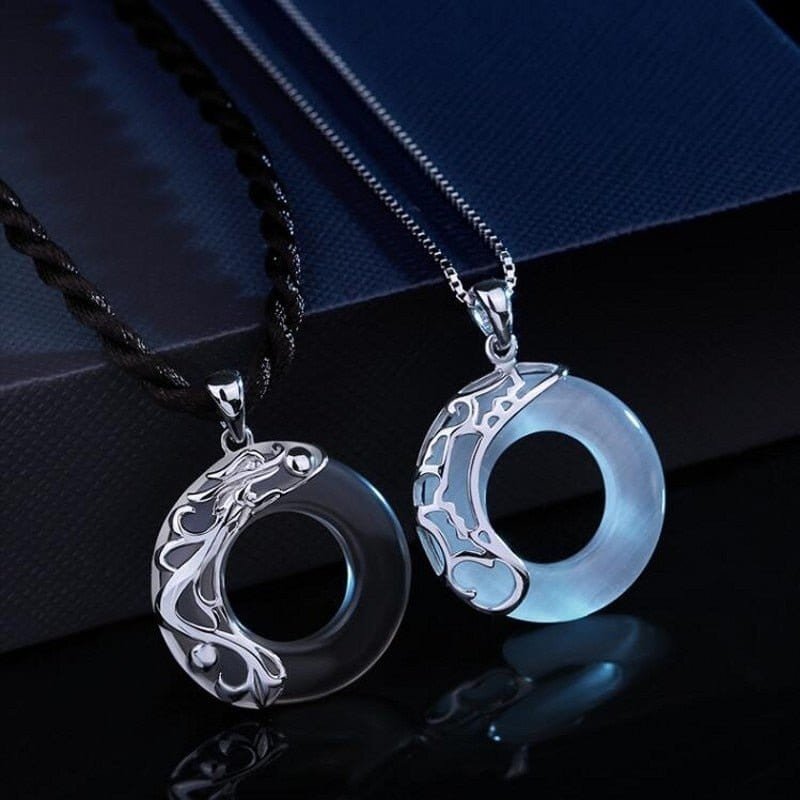 Matching Chinese Couples Necklaces