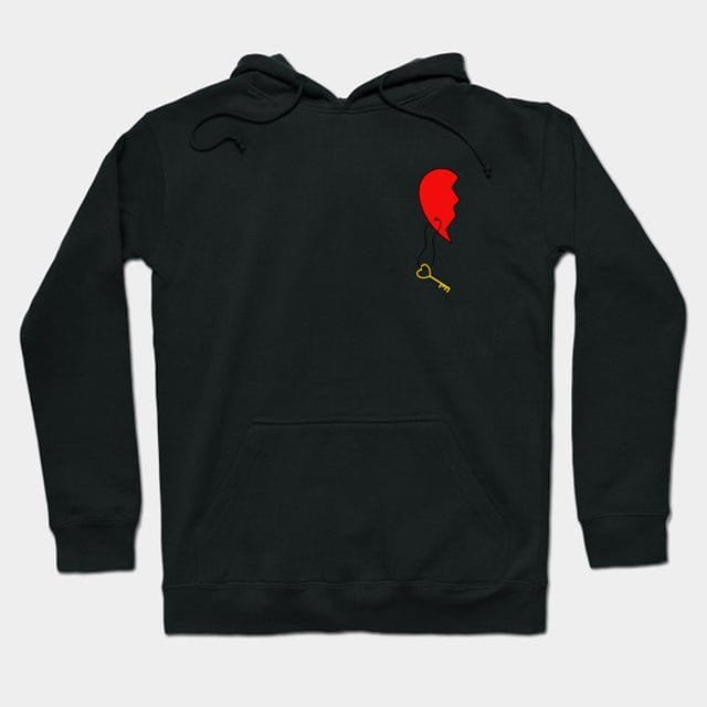 Matching Couple Heart Hoodies