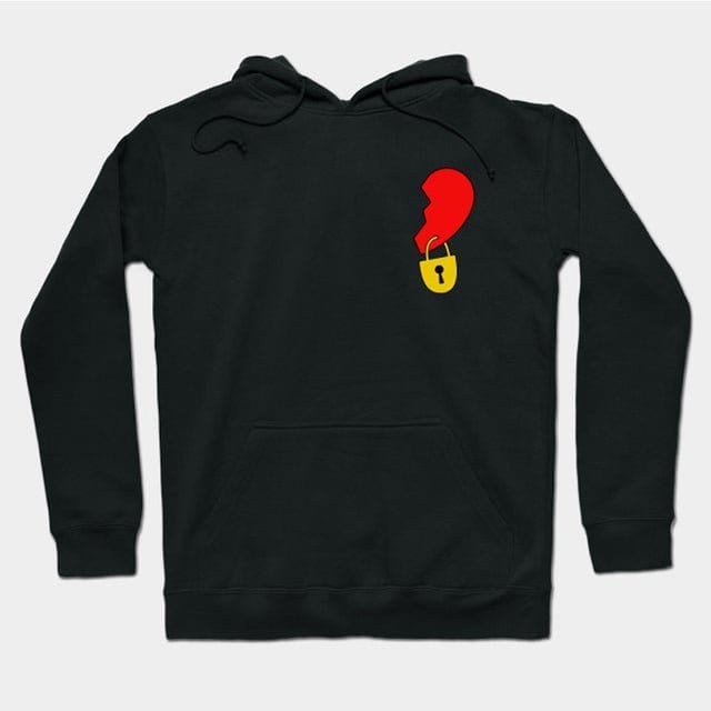 Matching Couple Heart Hoodies