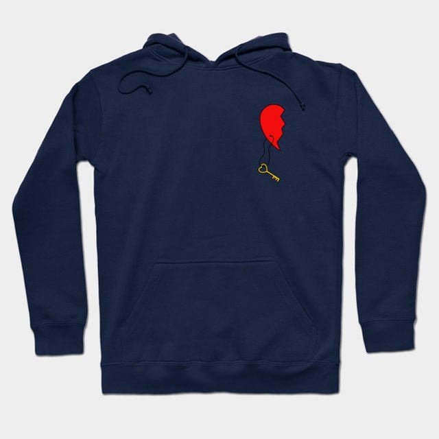 Matching Couple Heart Hoodies