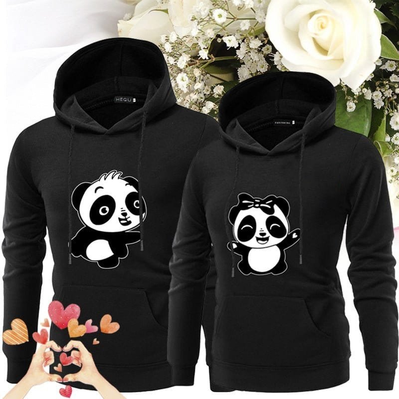 Matching Panda Hoodies for Couples