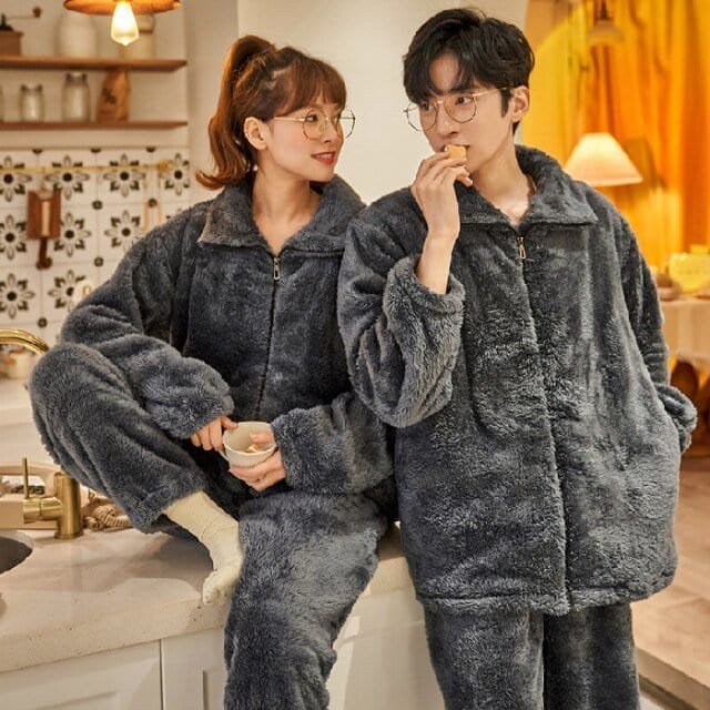 Matching Pyjamas Couple