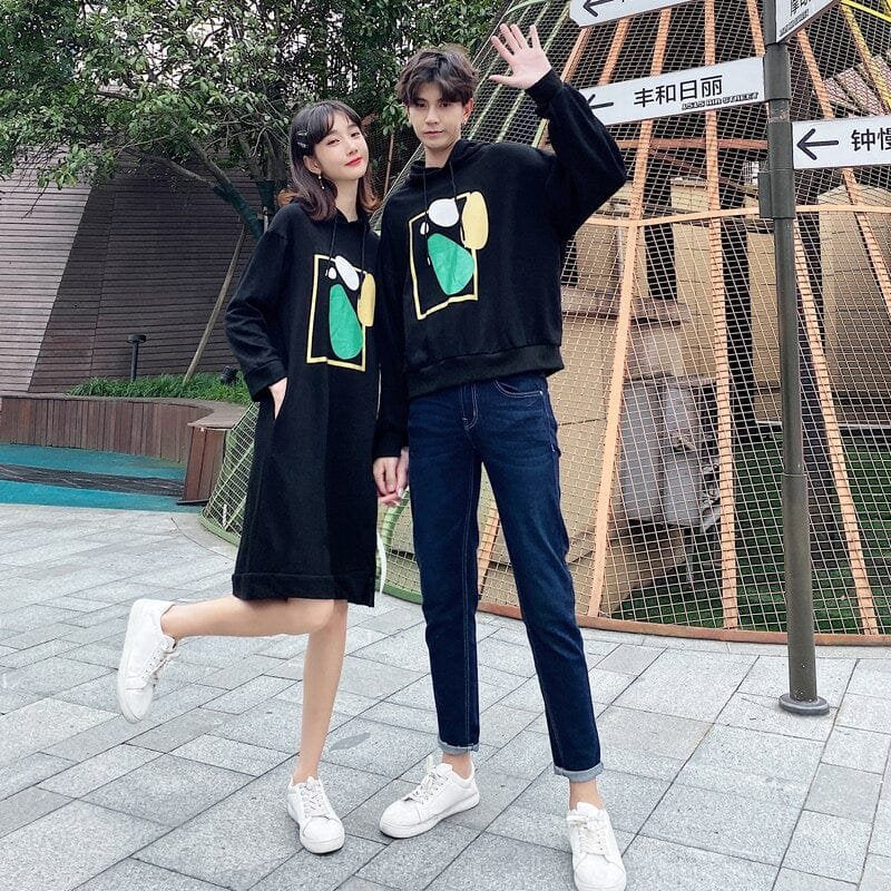 Matching Sweat and Sweat Dresses for Couple