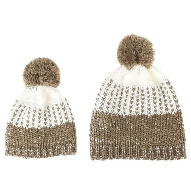 Mom and Baby Matching Winter Hat