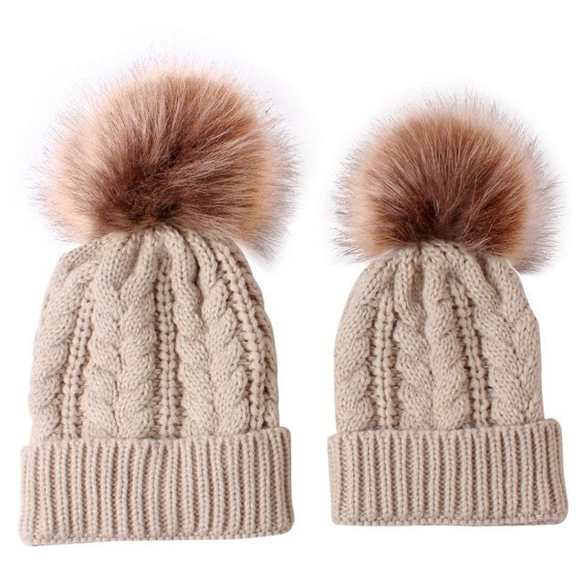 Mom Daughter Beanies
