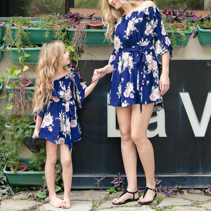 Mommy and Me Matching Mini Floral Dress