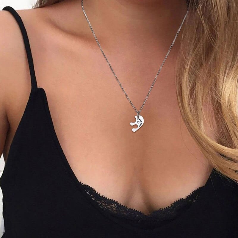 Mother And Daughter Heart Necklace