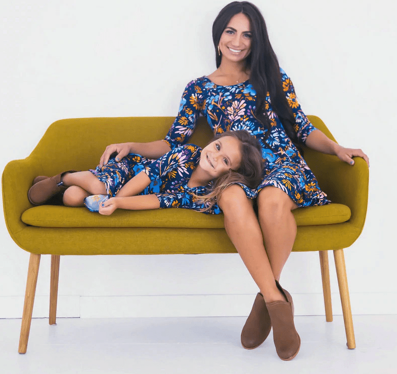 Mum and Daughter Matching Floral Dresses
