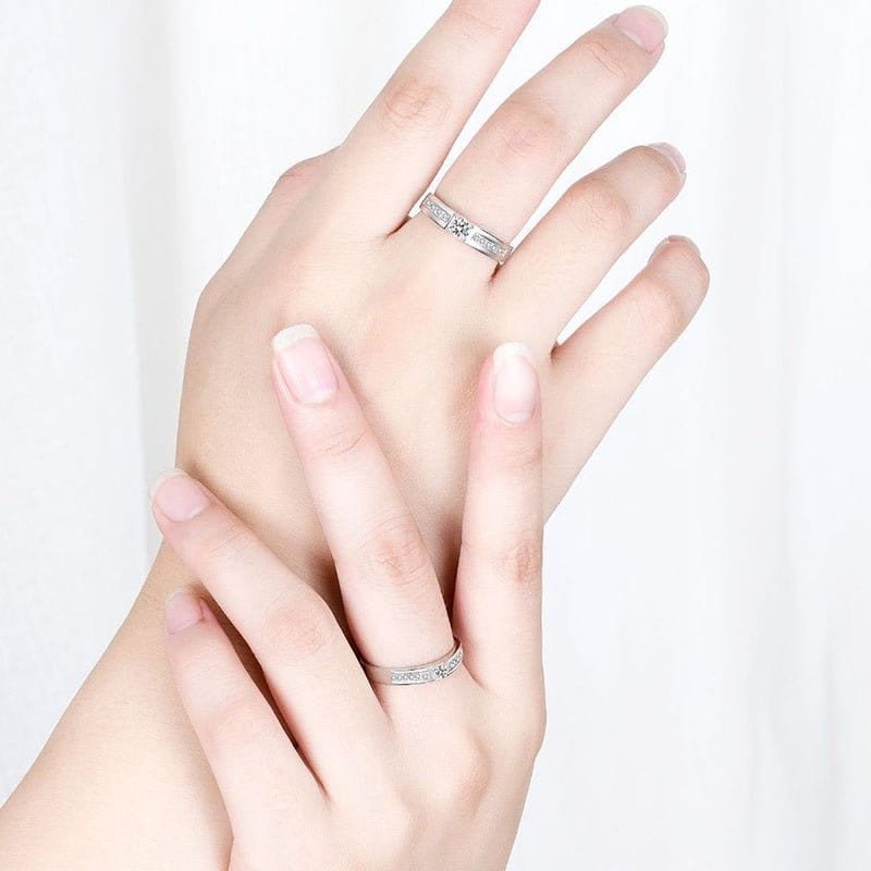 Promise Rings for Couples Silver