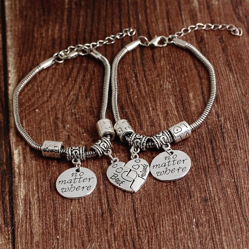 Silver Best Friend Bracelets