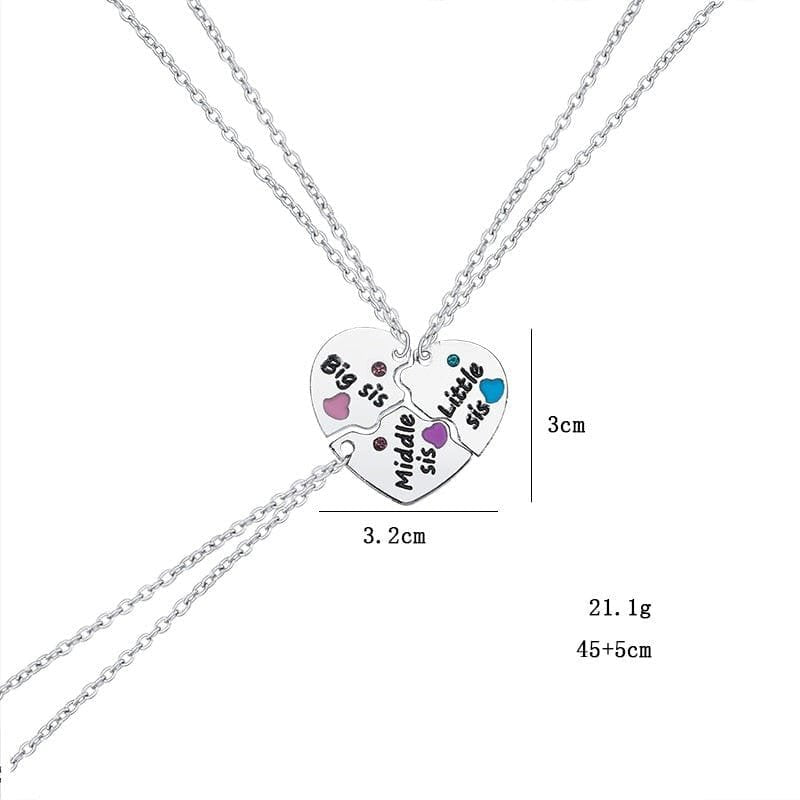 Sister Necklaces for 3