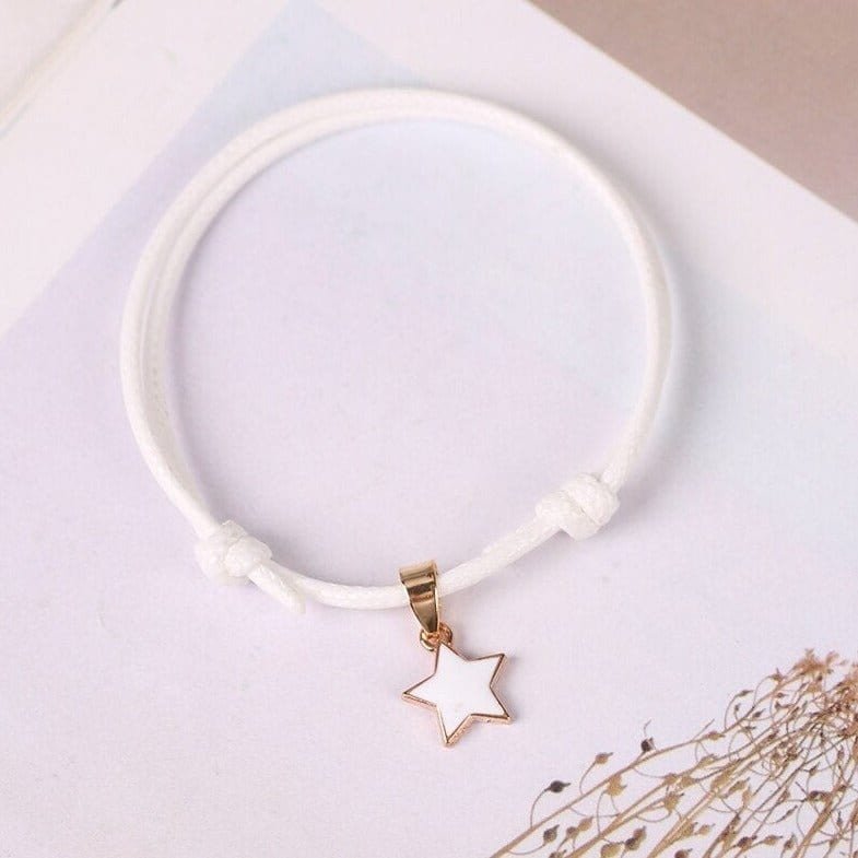 Star Pendant Couple Bracelet