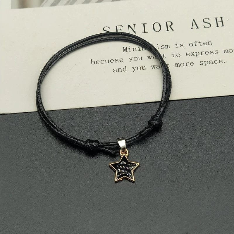 Star Pendant Couple Bracelet