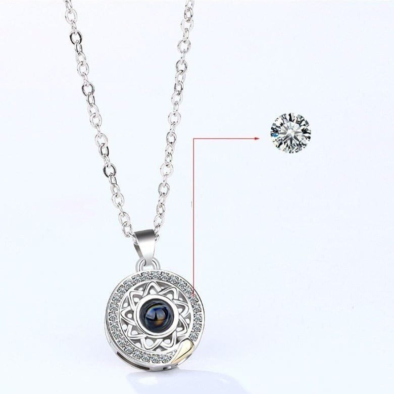 Sun and Moon Necklace Couple