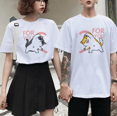 Unique Couple T-shirt Design