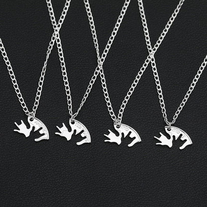 4 Piece Best Friend Necklace