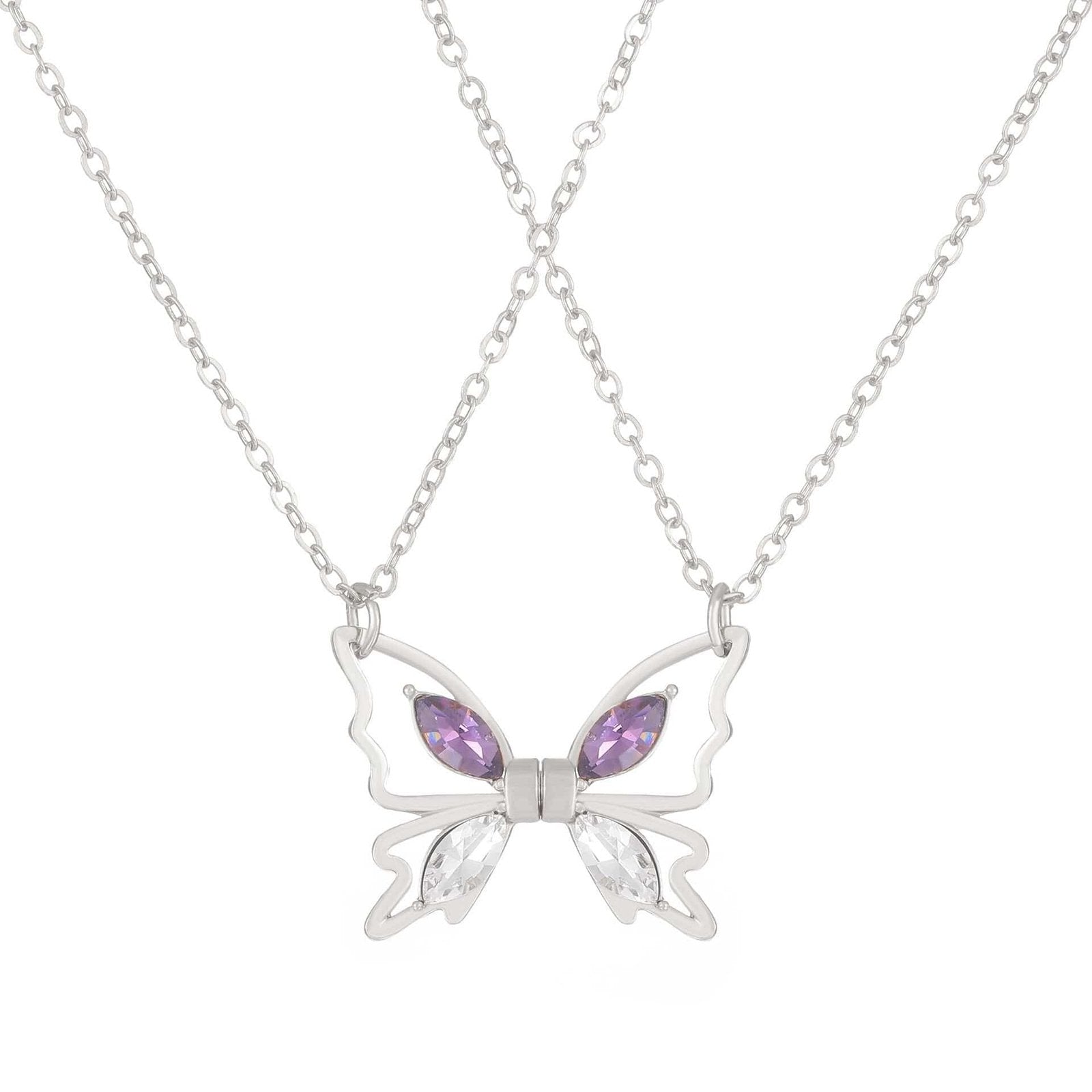 Best Friend Butterfly Necklaces