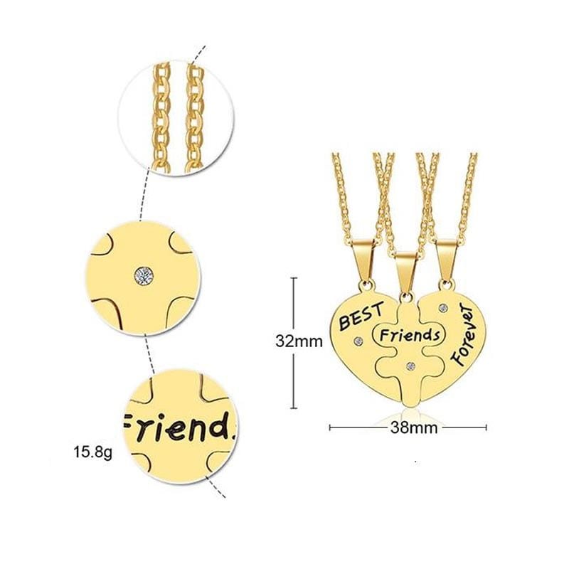 Best Friend Necklaces for 3