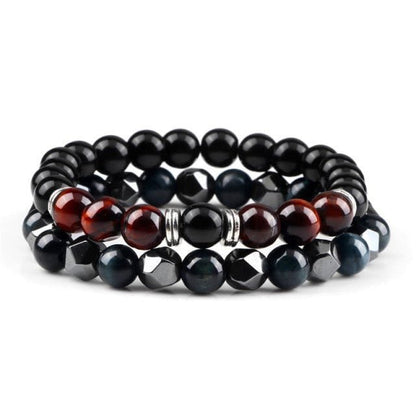 Bull's Eye Match Couple Bracelets