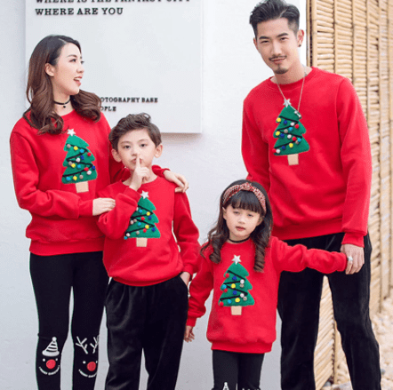 Christmas Tree Family Sweaters
