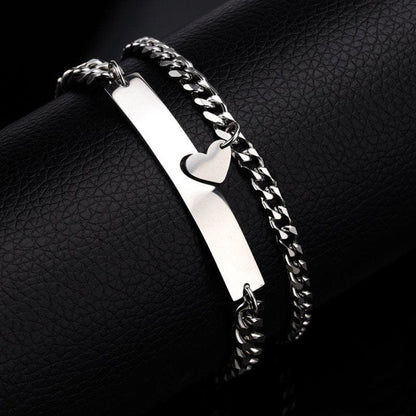 Couple Bracelets Silver