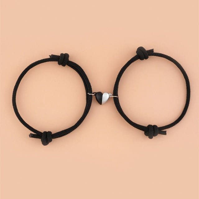 Couples Heart Magnetic Bracelets