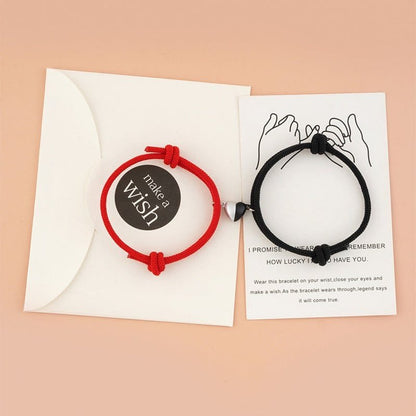 Couples Heart Magnetic Bracelets