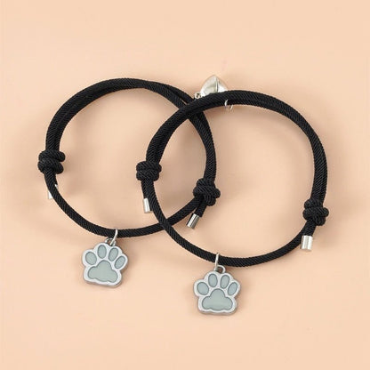 Dog Paw Bracelet for Couple