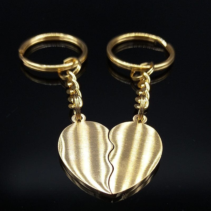 Gold Best Friend Keychains