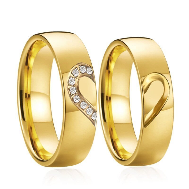 Gold Promise Rings for Couples