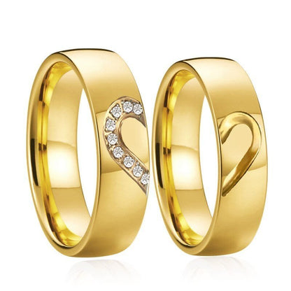 Gold Promise Rings for Couples