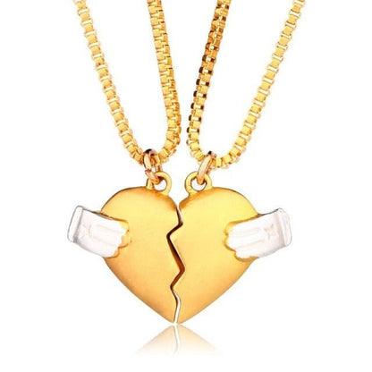 Heart Magnetic Necklace for Couples
