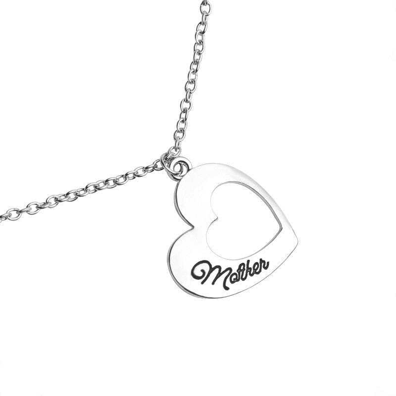 Heart Necklace Mother Daughter