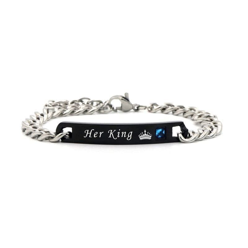 Her King His Queen Bracelets Set