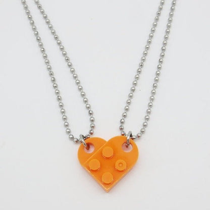 Lego Couple Necklace