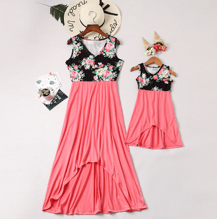 Long Dress for Mother and Daughter