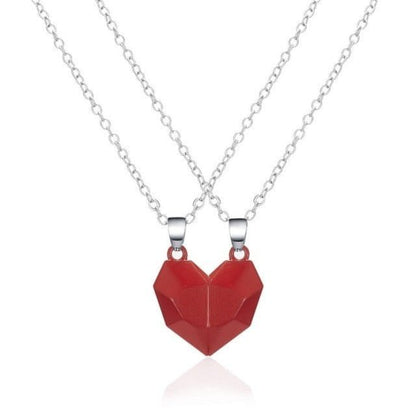 Magnetic Heart Necklaces for Couples