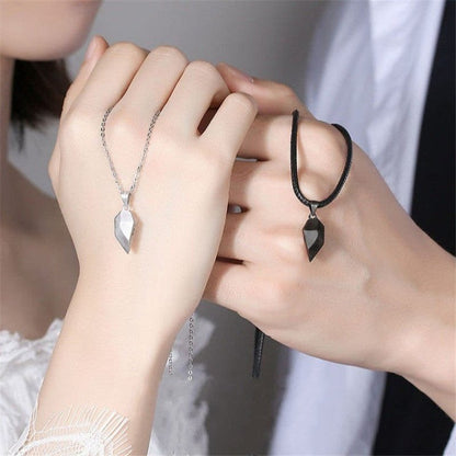 Magnetic Heart Necklaces for Couples